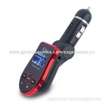 Car FM Transmitter with Aux-in Function, 12 to 24V Voltage, Supports Multiple Languages, Customized